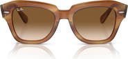 Ray-Ban State Street 49mm Gradient Square Sunglasses