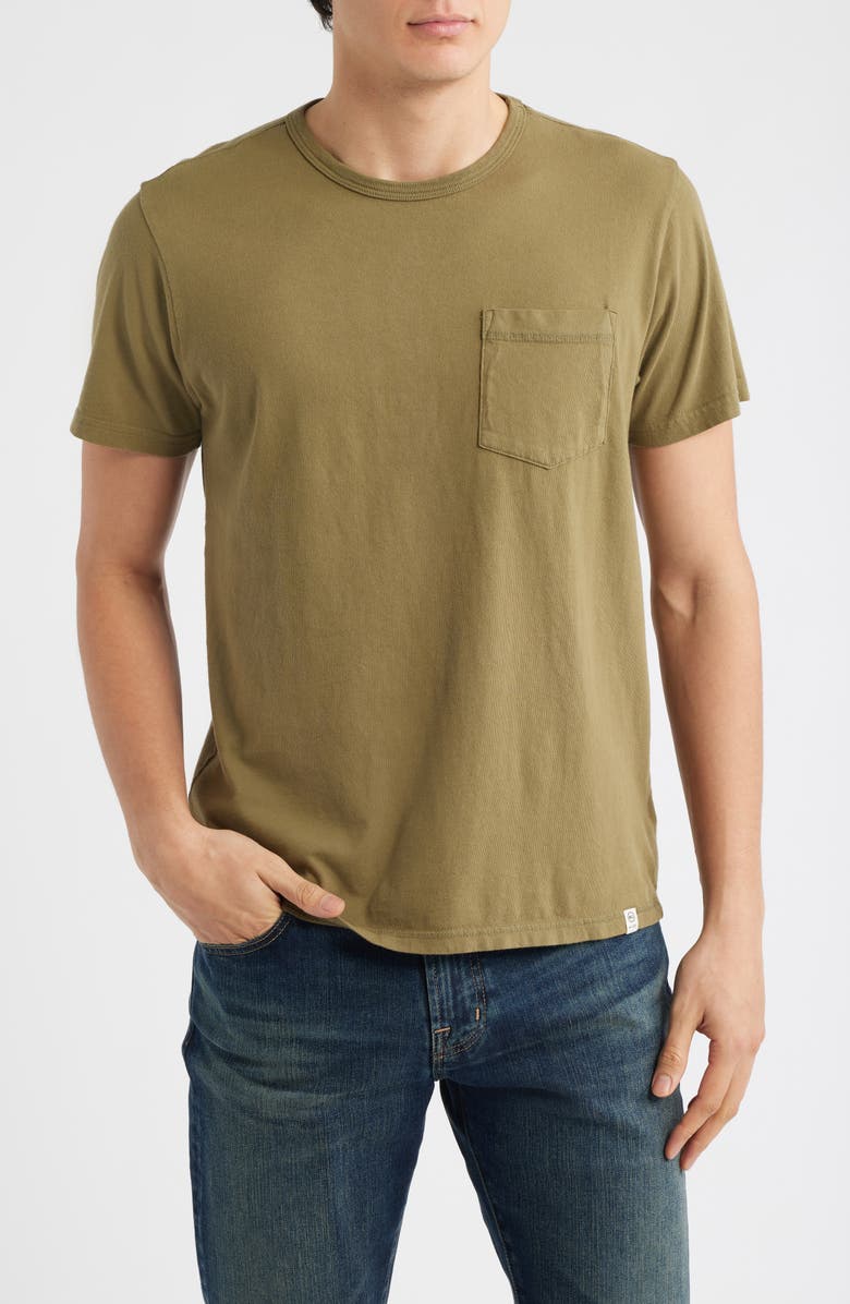 AG Nick Cotton Pocket T-Shirt, Main, color, Heritage Coastal Moss