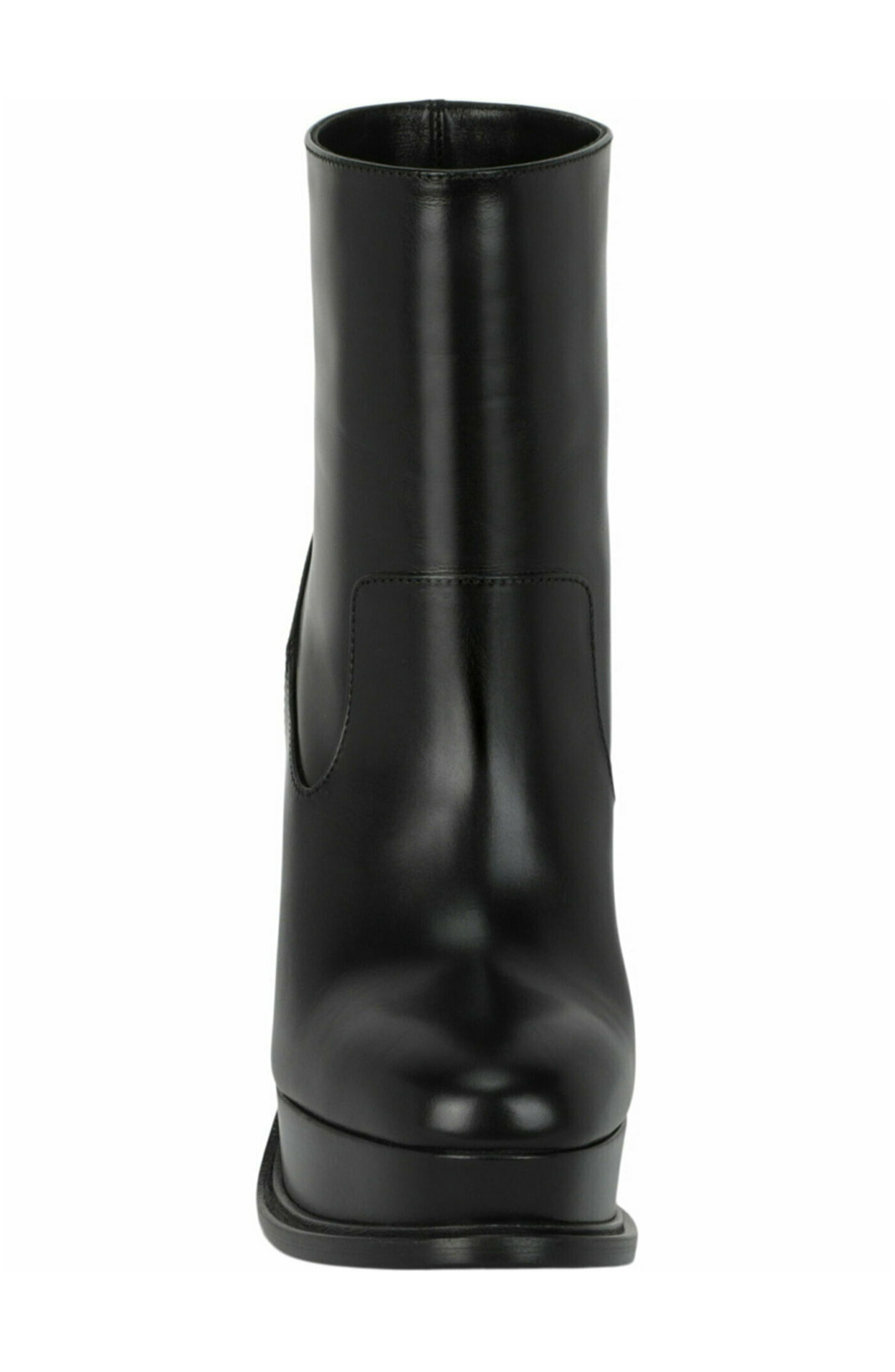 McQueen Leather Ankle Bootie, Alternate, color, Black