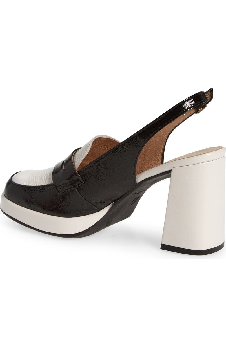 Wonders Amelia Block Heel Leather Pump, Alternate, color, Lack Black Off