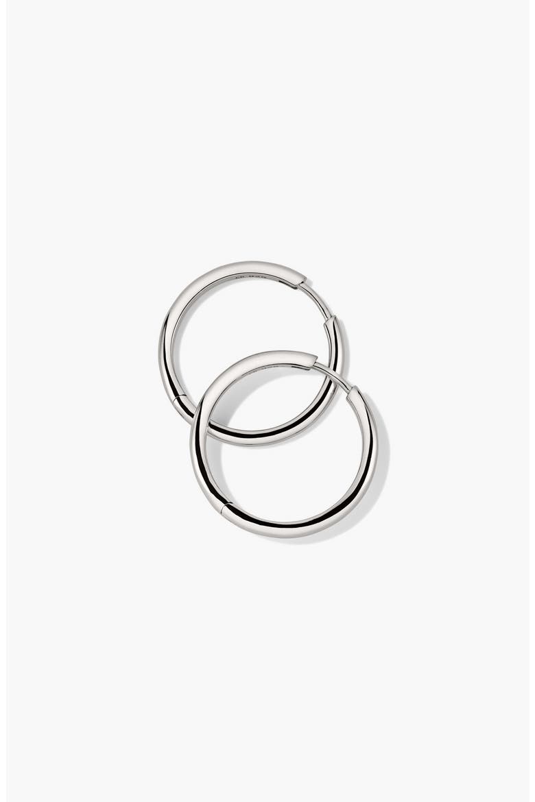 Tube Large Hoops, Alternate, color, Sterling Silver