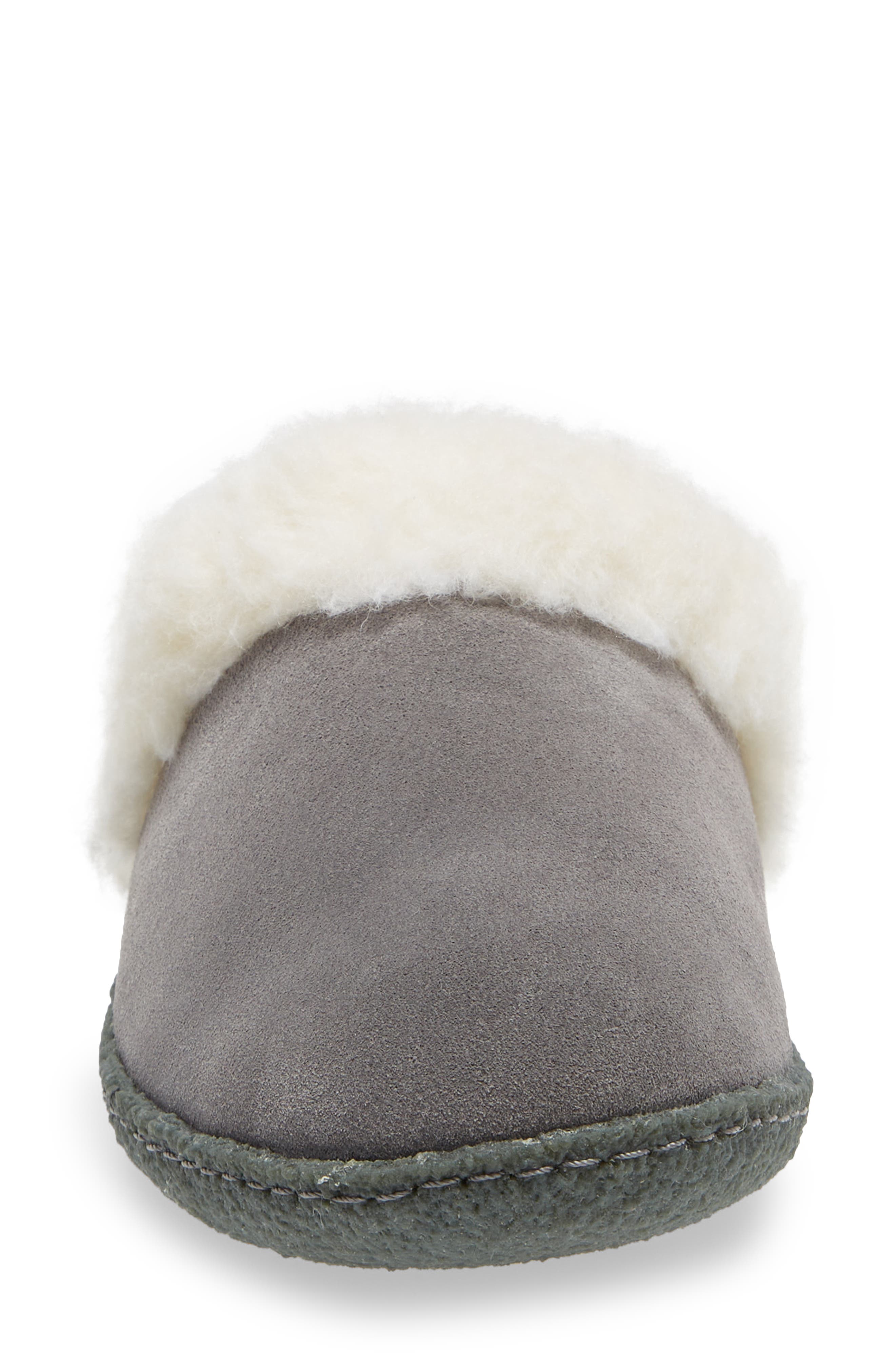 SOREL Nakiska II Faux Shearling Lined Slide Slipper, Alternate, color, Quarry Grill
