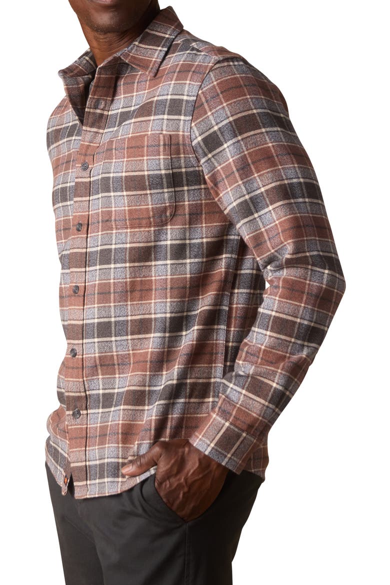 Louis Heavyweight Flannel Overshirt, Alternate, color, SPICED BRANDY