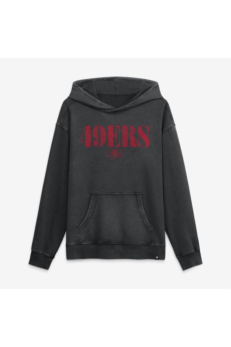 Men's Fanatics Black San Francisco 49ers Relaxed Intense Rivalry French Terry Hoodie, Alternate, color, Black