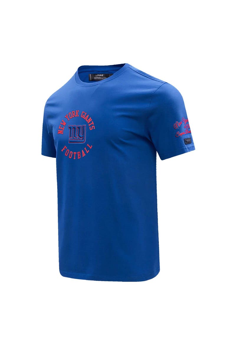 Men's Pro Standard Royal New York Giants Hybrid T-Shirt, Alternate, color, Royal