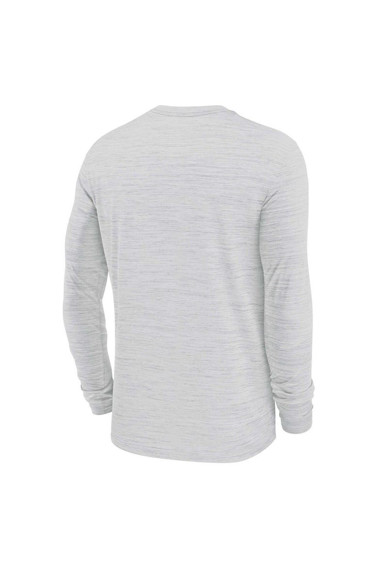 Men's Nike White Washington Commanders Sideline Velocity Athletic Stack Performance Long Sleeve T-Shirt, Alternate, color, White