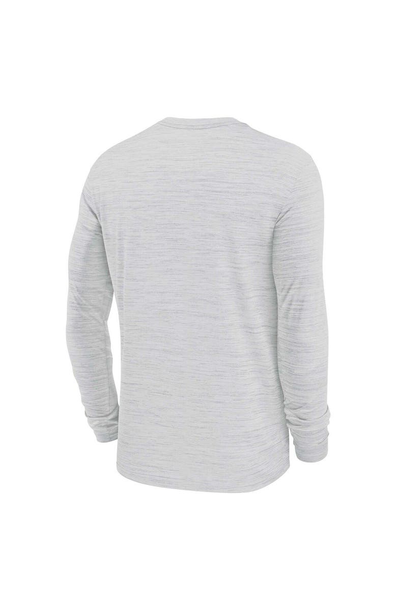 Nike Men's Nike White Washington Commanders Sideline Velocity Athletic Stack Performance Long Sleeve T-Shirt, Alternate, color,