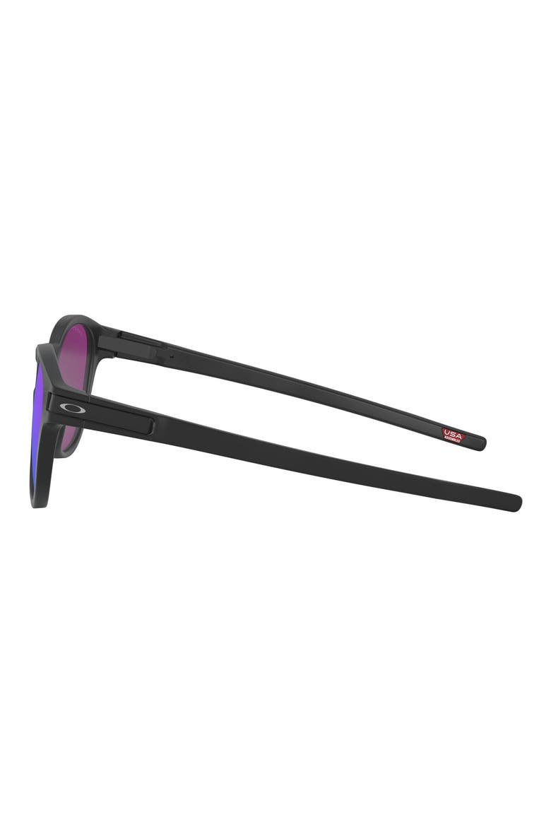 Latch™ 53mm Prizm™ Round Sunglasses, Alternate, color, MATTE BLACK