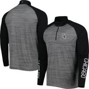 LEVELWEAR Men's Levelwear Heather Gray Chicago White Sox Vandal Raglan Quarter-Zip Top