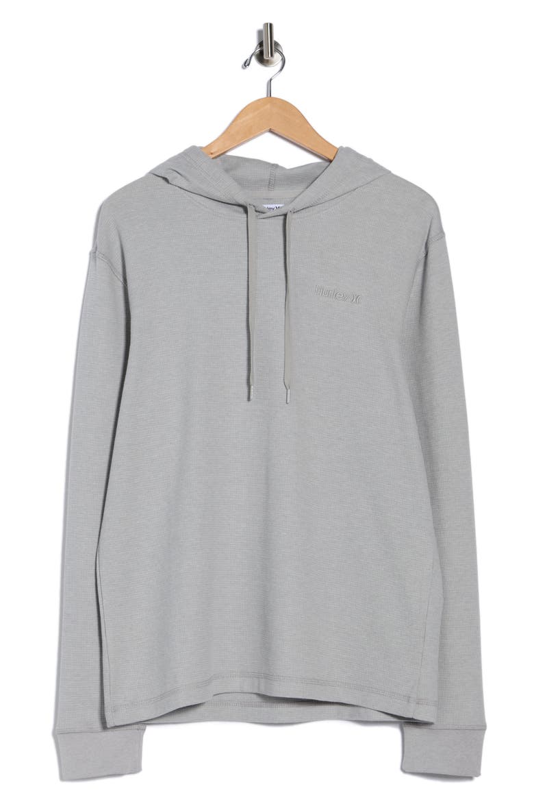O&O Thermal Hoodie, Alternate, color, DARK GREY HEATHER