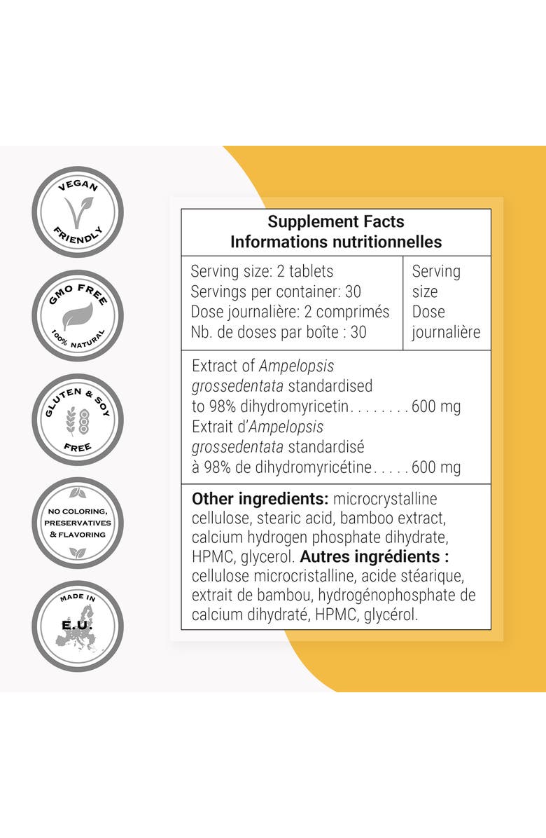 SuperSmart Dihydromyricetin 600mg, Alternate, color, NO COLOR