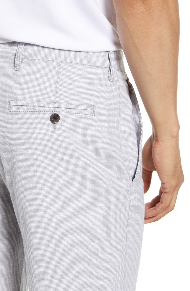 NORDSTROM MEN'S SHOP Linen Blend Chino Shorts, Alternate, color, 