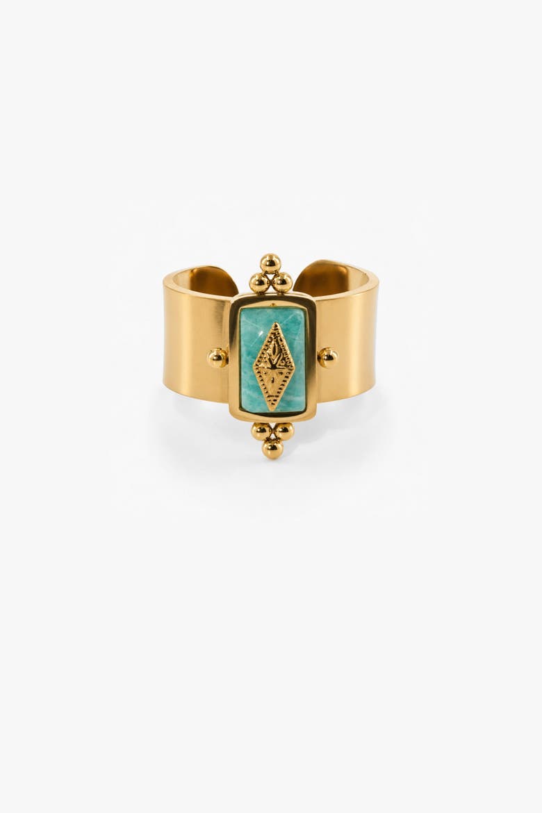 Royal Knight Amazonite Ring, Alternate, color, Gold With Amazonite