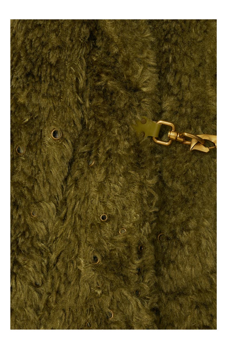Burberry Faux Fur Coat, Alternate, color, 