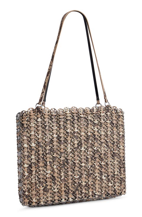 1969 Snakeskin Print Shoulder Bag