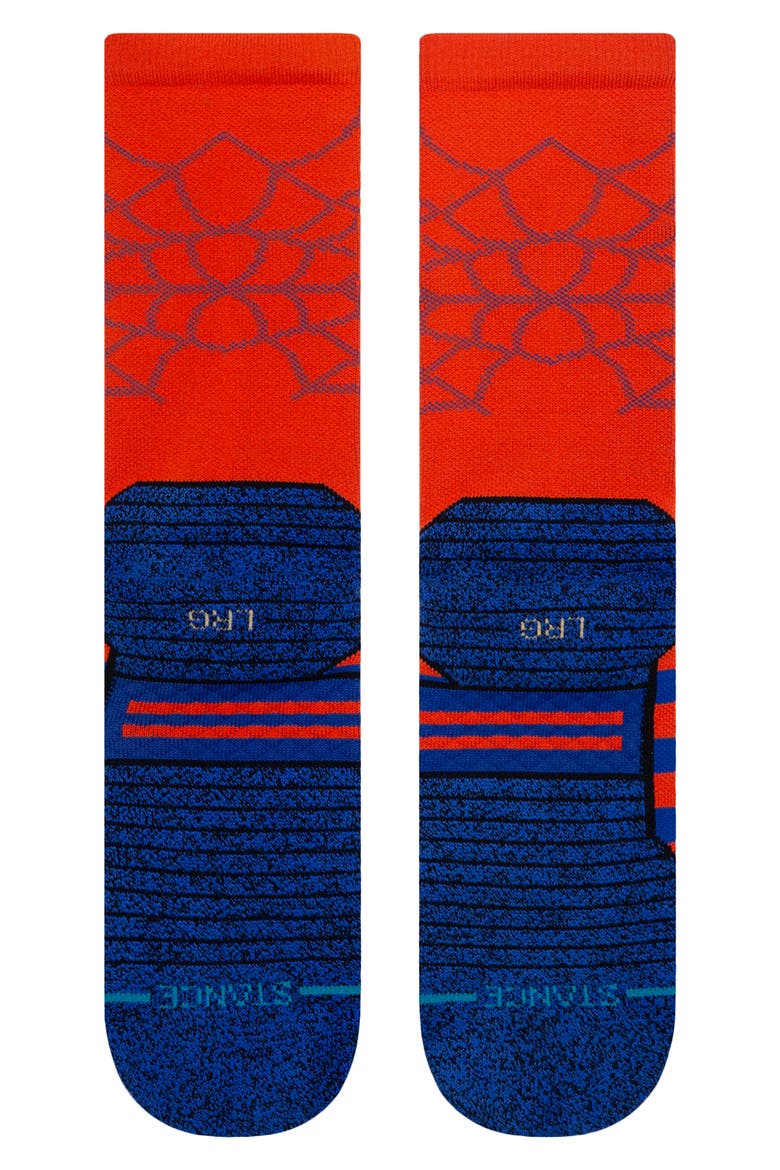 Spidey Crew Socks, Alternate, color, RED