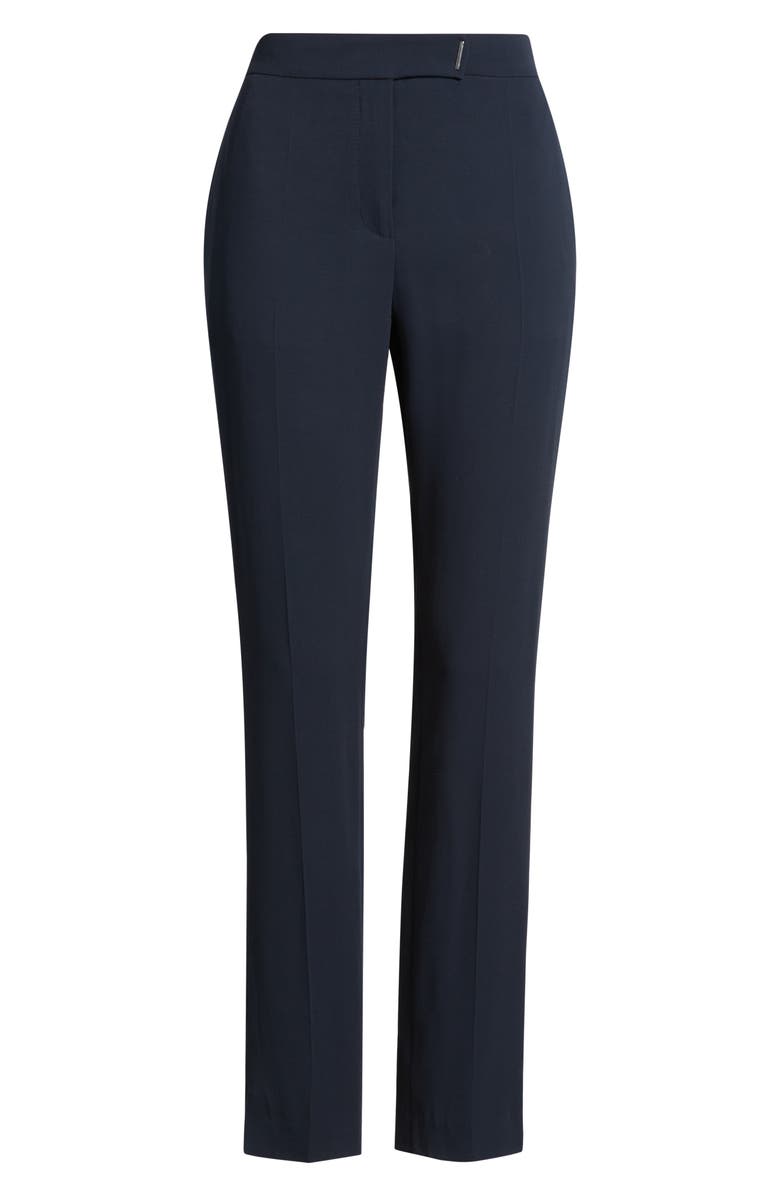 BOSS Tapria Straight Leg Pants, Alternate, color, Sky Captain
