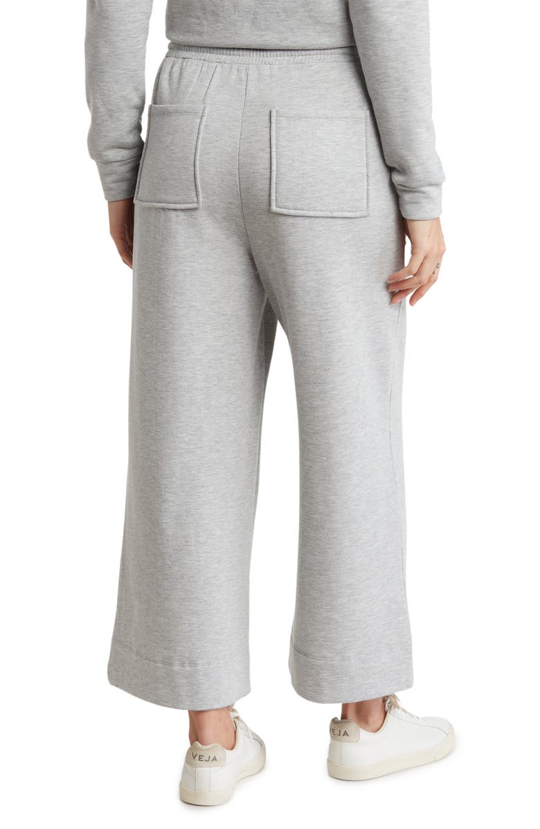 Bobeau Fleece Crop Drawstring Pants, Alternate, color, 