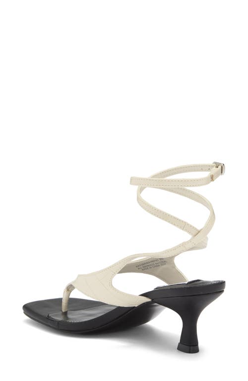 Steve Madden Rayger Ankle Strap Heel Sandal In Bone Multi