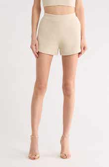 L'AGENCE Radlee Knit Dolphin Hem Shorts