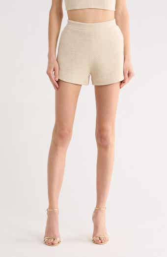 L'AGENCE Radlee Knit Dolphin Hem Shorts