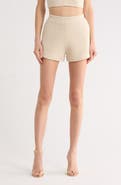 L'AGENCE Radlee Knit Dolphin Hem Shorts