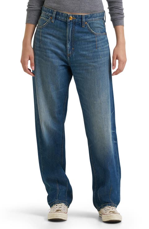 Upsized Rider High Waist Straight Leg Jeans