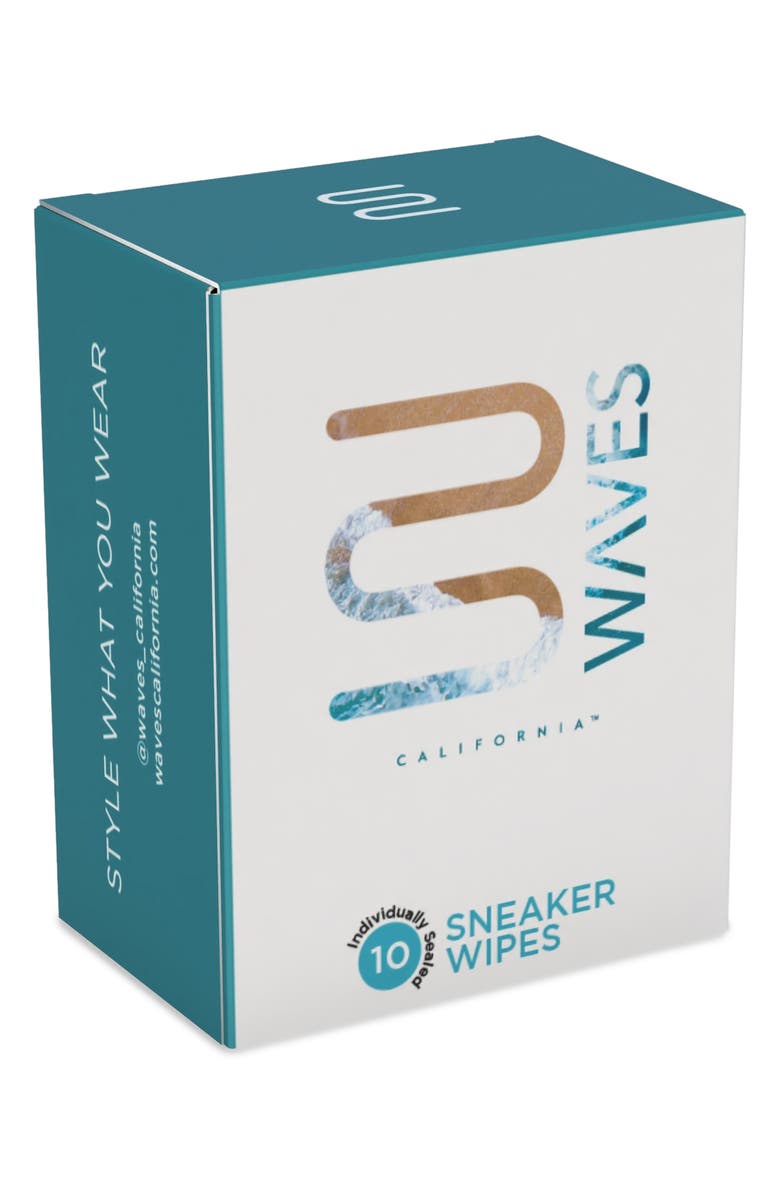 Waves California Disposable Sneaker Wipes, Main, color, White