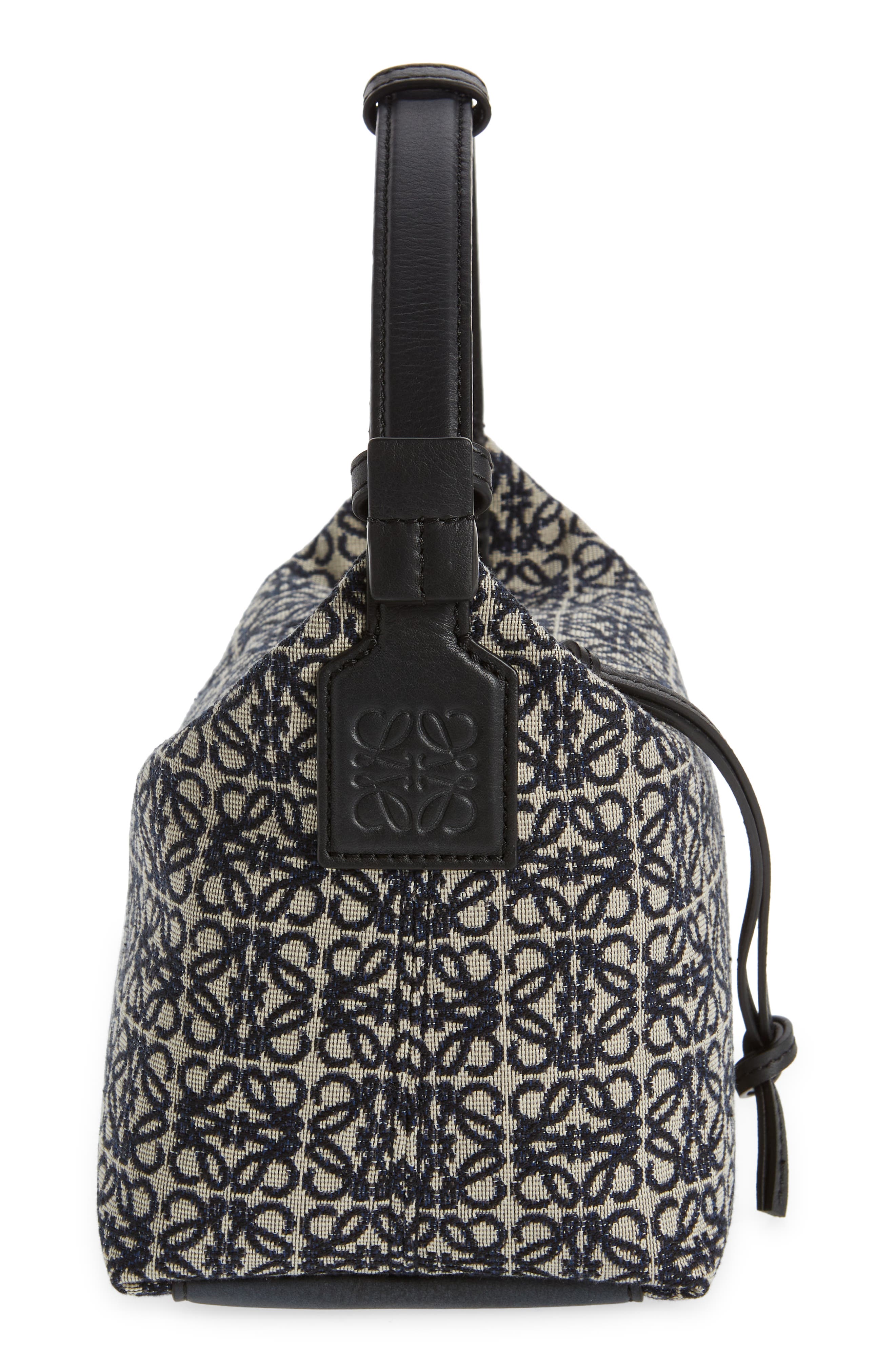 Loewe Small Cubi Anagram Canvas Hobo, Alternate, color, 