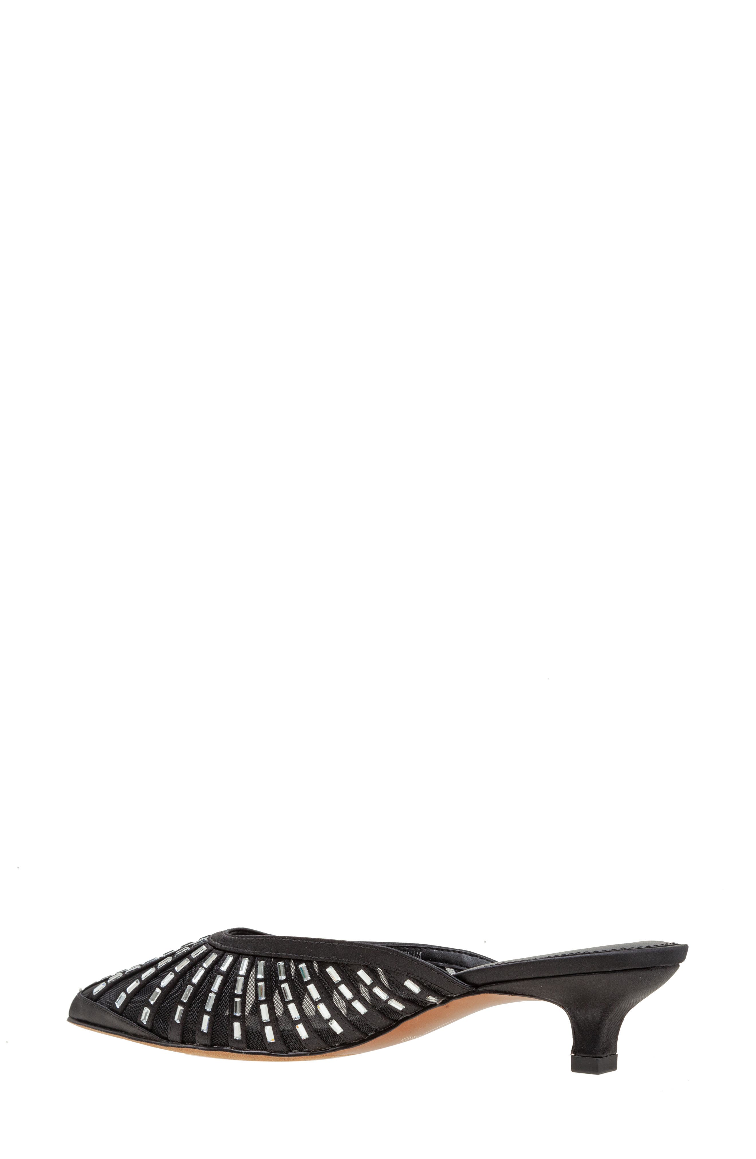 Linea Paolo Inka Pointed Toe Kitten Heel Mule, Alternate, color, Black