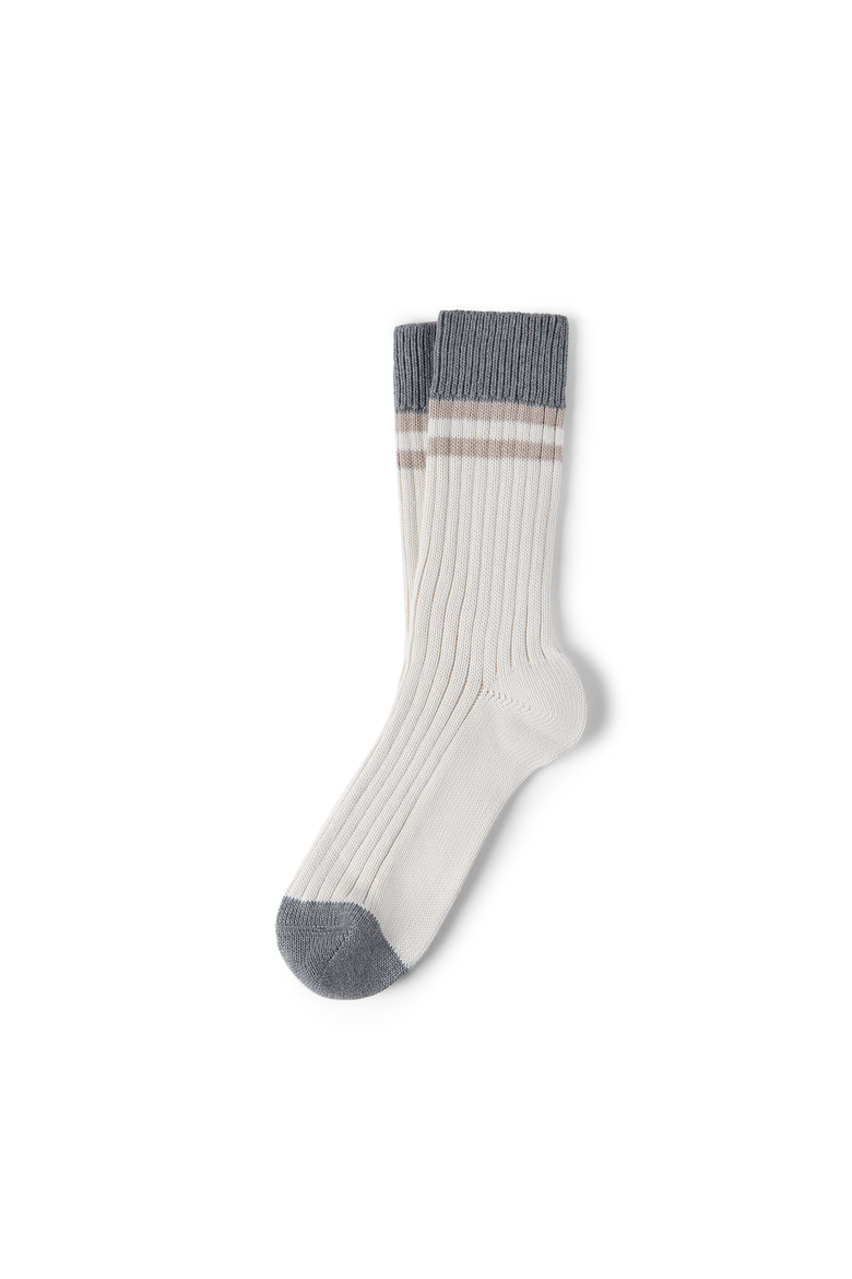 Cotton socks with stripes, Alternate, color, Panama