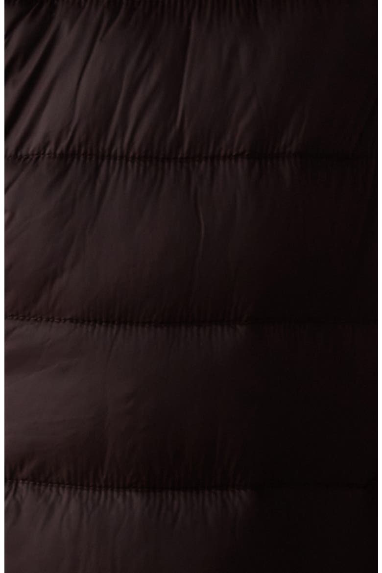 Sportivo Nylon Puffer Vest, Alternate, color, DARK BROWN
