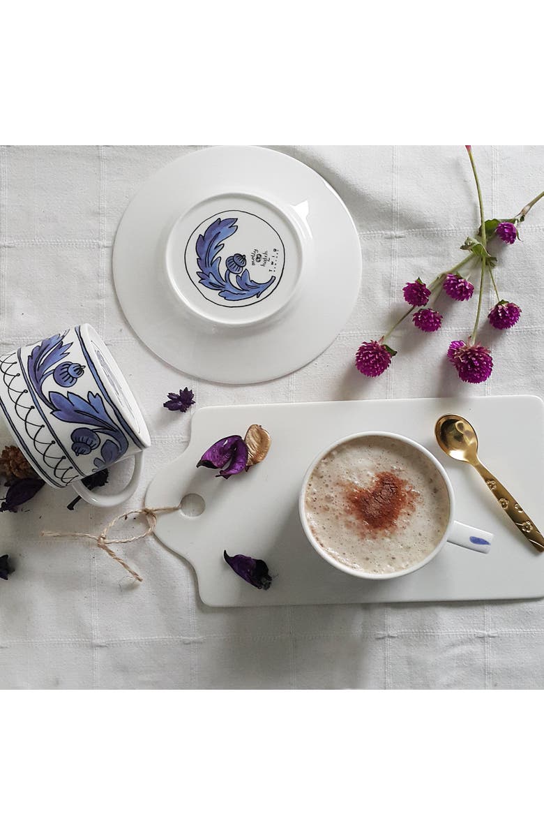 Twig New York Heritage Blue Bird Cup and Saucer, Alternate, color, Multi