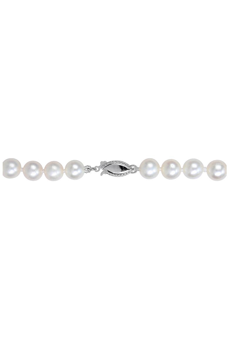 7-7.5mm Cultured Freshwater Pearl Necklace & Bracelet Set, Alternate, color, WHITE