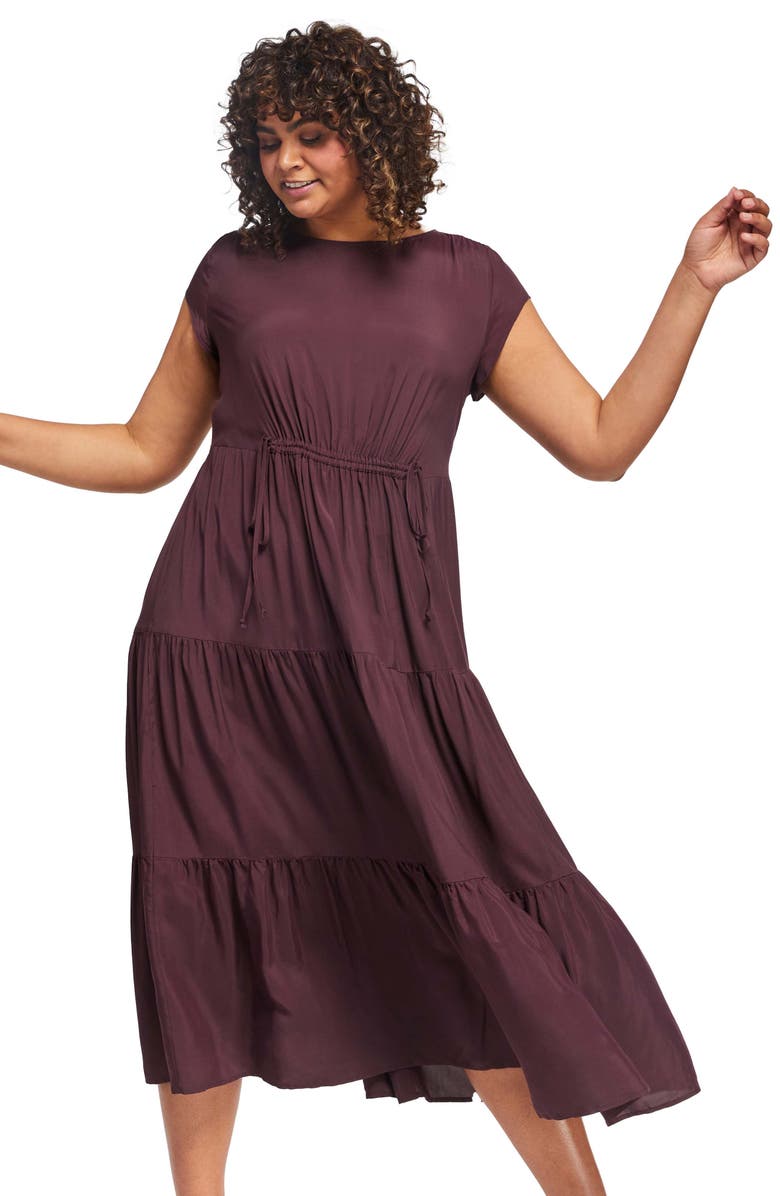 Estelle Lana Tiered Maxi Dress, Alternate, color, 