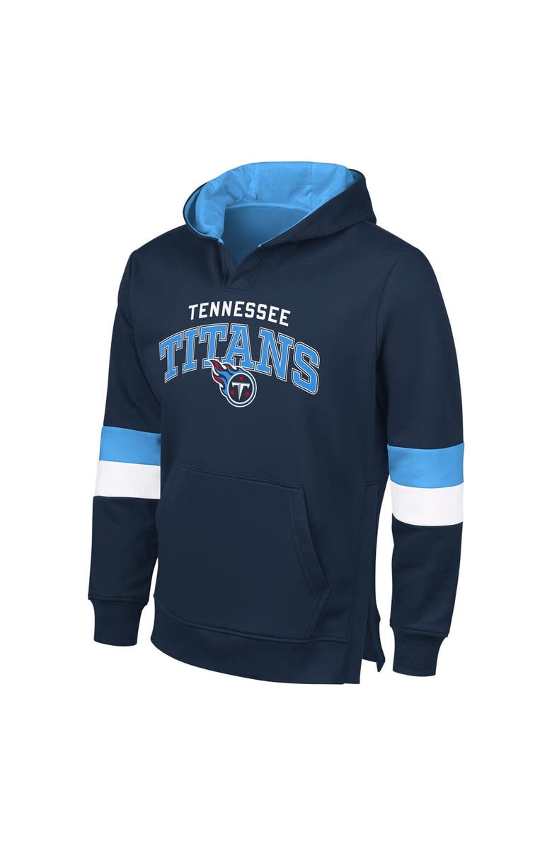 G-III SPORTS BY CARL BANKS Men's G-III Sports by Carl Banks Navy/Light Blue Tennessee Titans Adaptive Faceoff Pullover Hoodie, Alternate, color, Navy