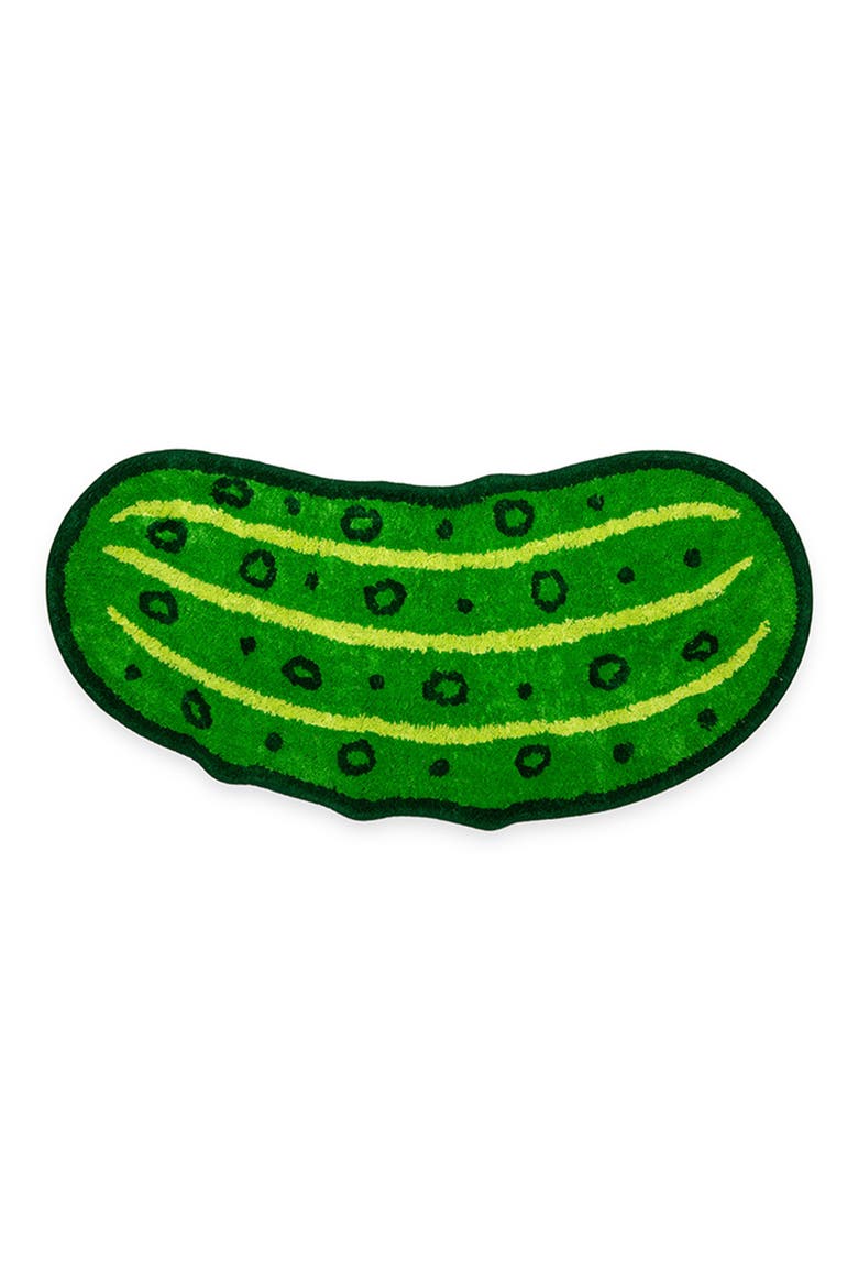 Pickle Bath Rug, Main, color, GREEN