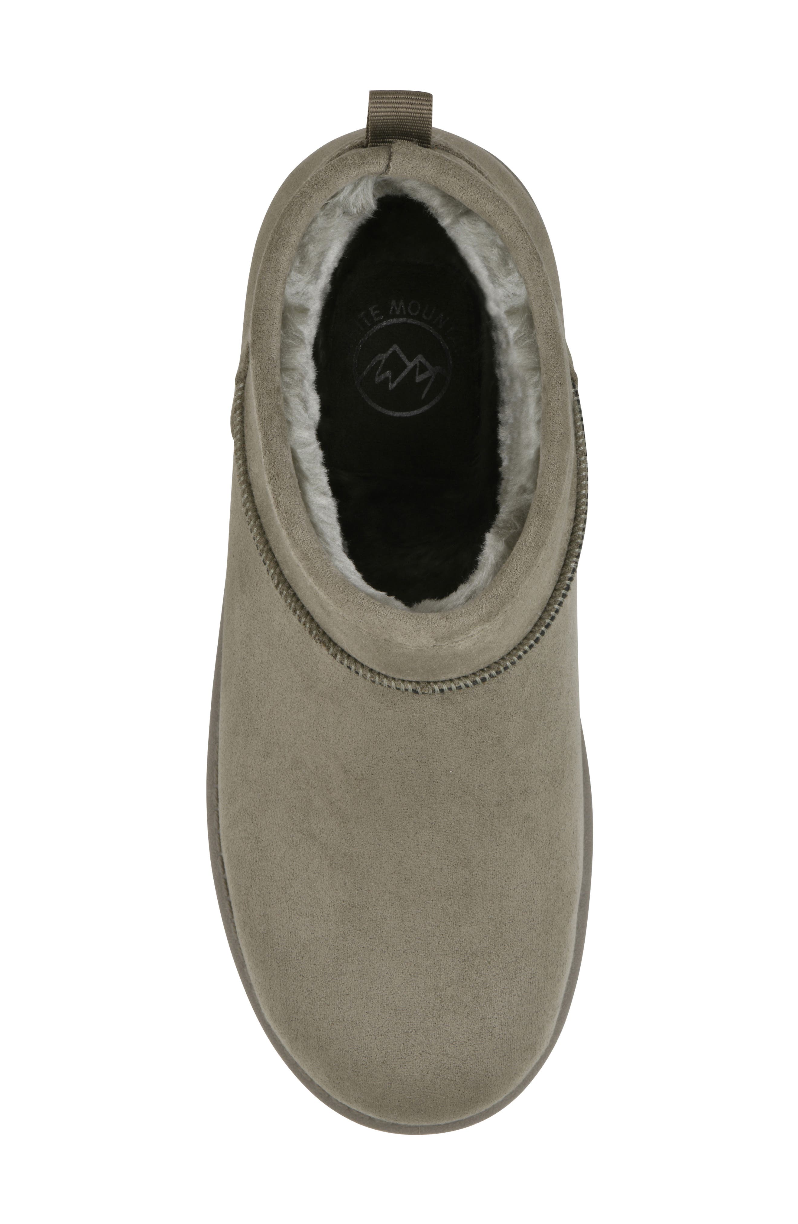 Inspa Faux Fur Bootie, Alternate, color, NEW MOSS