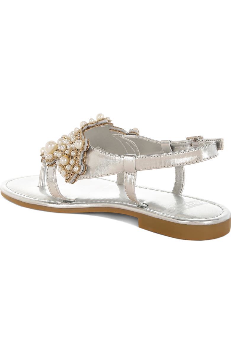 Rag & Co Opazie Faux Pearl Sandal, Alternate, color,