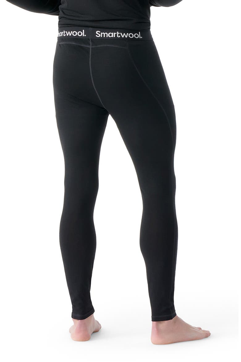 Classic All Season Merino Wool Blend Base Layer Leggings, Alternate, color, BLACK