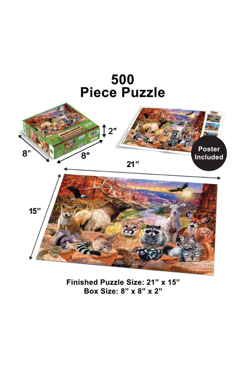 Grand Canyon 500 Piece Jigsaw Puzzle, Alternate, color, Multicolor