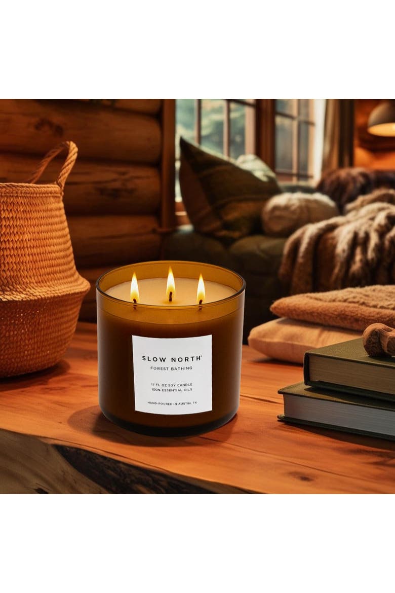 Forest Bathing - Signature 3-Wick Candle, Alternate, color, Brown