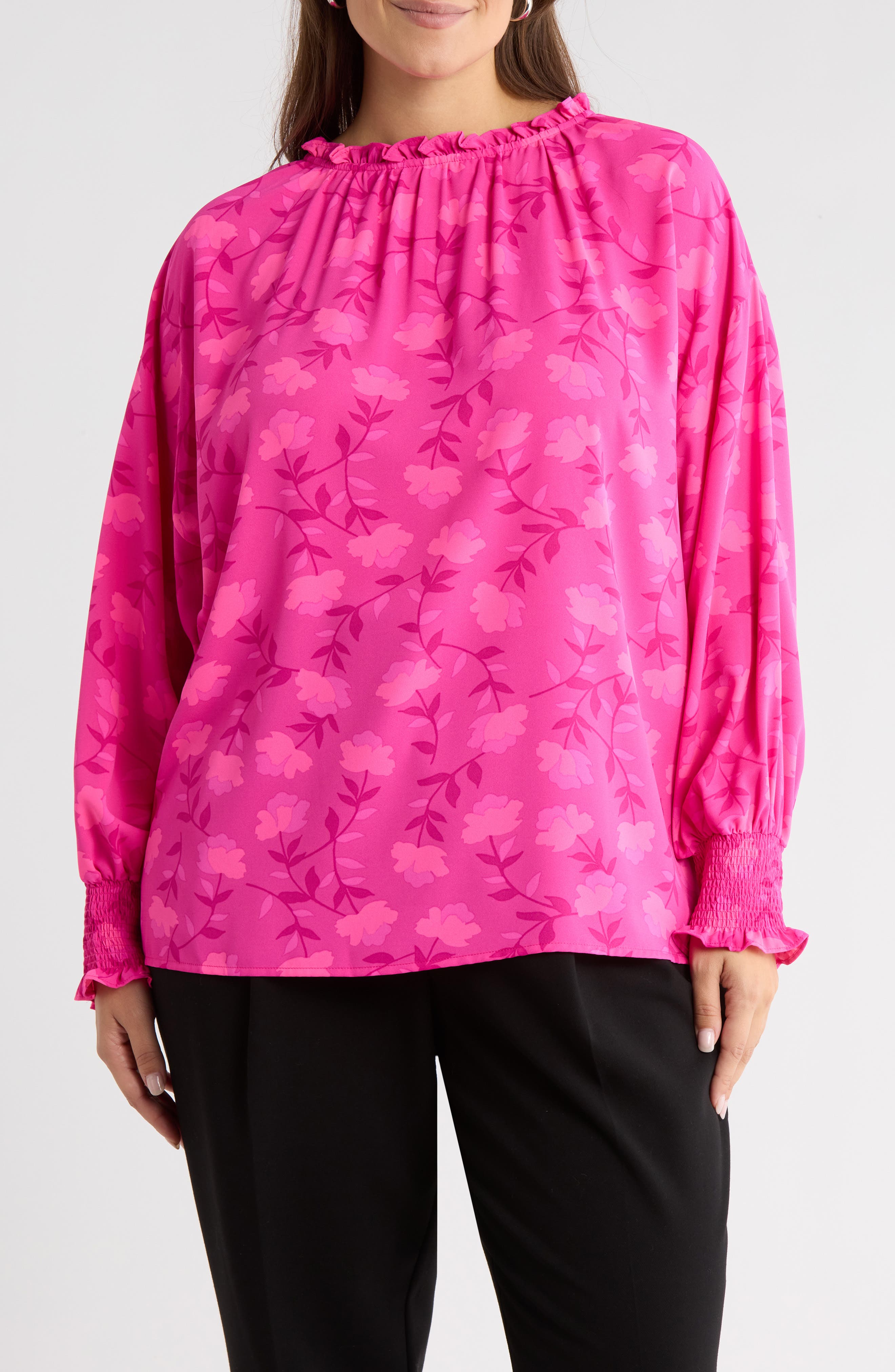 Clever Floral Print Top