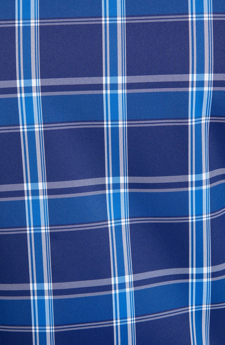 Bugatchi Shaped Fit Plaid Button-Up Performance Shirt, Alternate, color,