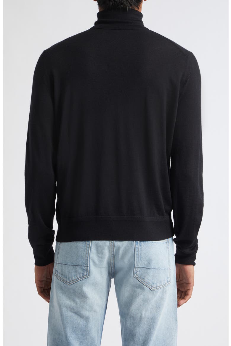 Cashmere & Silk Turtleneck Sweater, Alternate, color, NAA BLACK