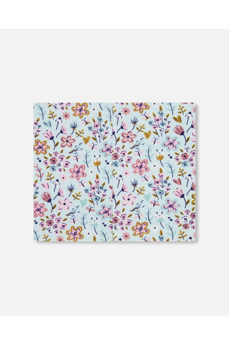 Stretch Jersey Mini Flower Neck Tube, Alternate, color, Blue Mini Flower Print