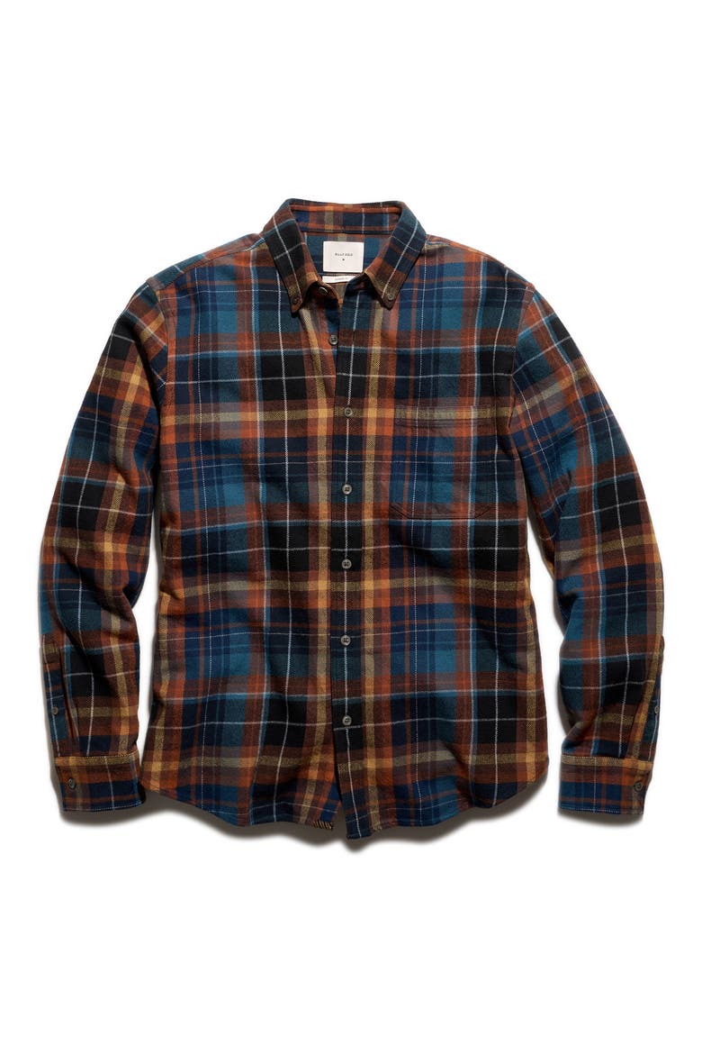 Tuscumbia Microblock Plaid Organic Cotton Flannel Button-Down Shirt, Alternate, color, MULTI