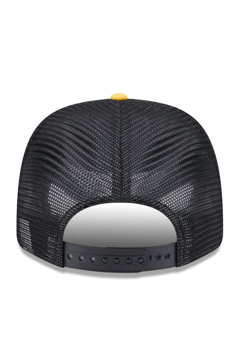 Men's New Era  Black Pittsburgh Pirates 2025 Batting Practice 9SEVENTY Stretch-Snap Trucker Hat, Alternate, color, Black