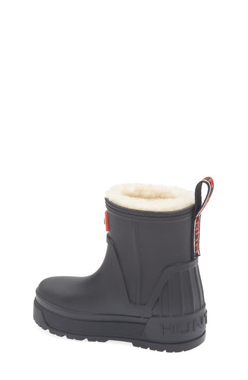 Hunter Kids' Gracey Insulated Waterproof Rain Boot In Black