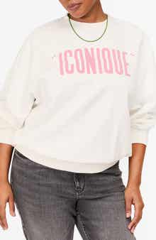 Clare V. Iconique Oversize Graphic Sweatshirt